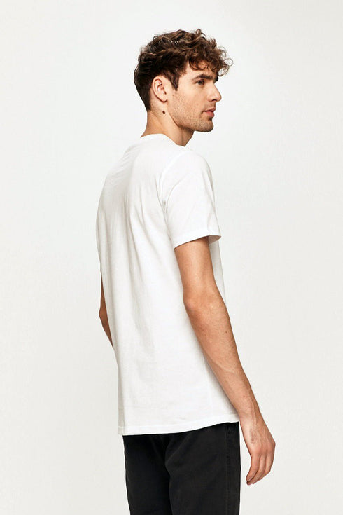 Lee Men's Wobbly Logo T-shirt In White